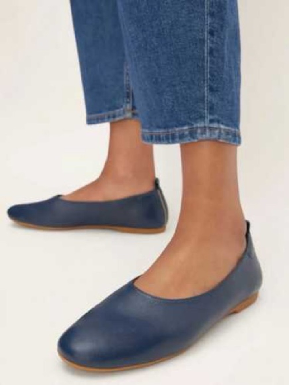 Everlane Day Glove Flats - Navy - 7.5